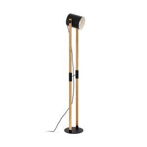 Hornwood Floor Lamp in Black & Brown