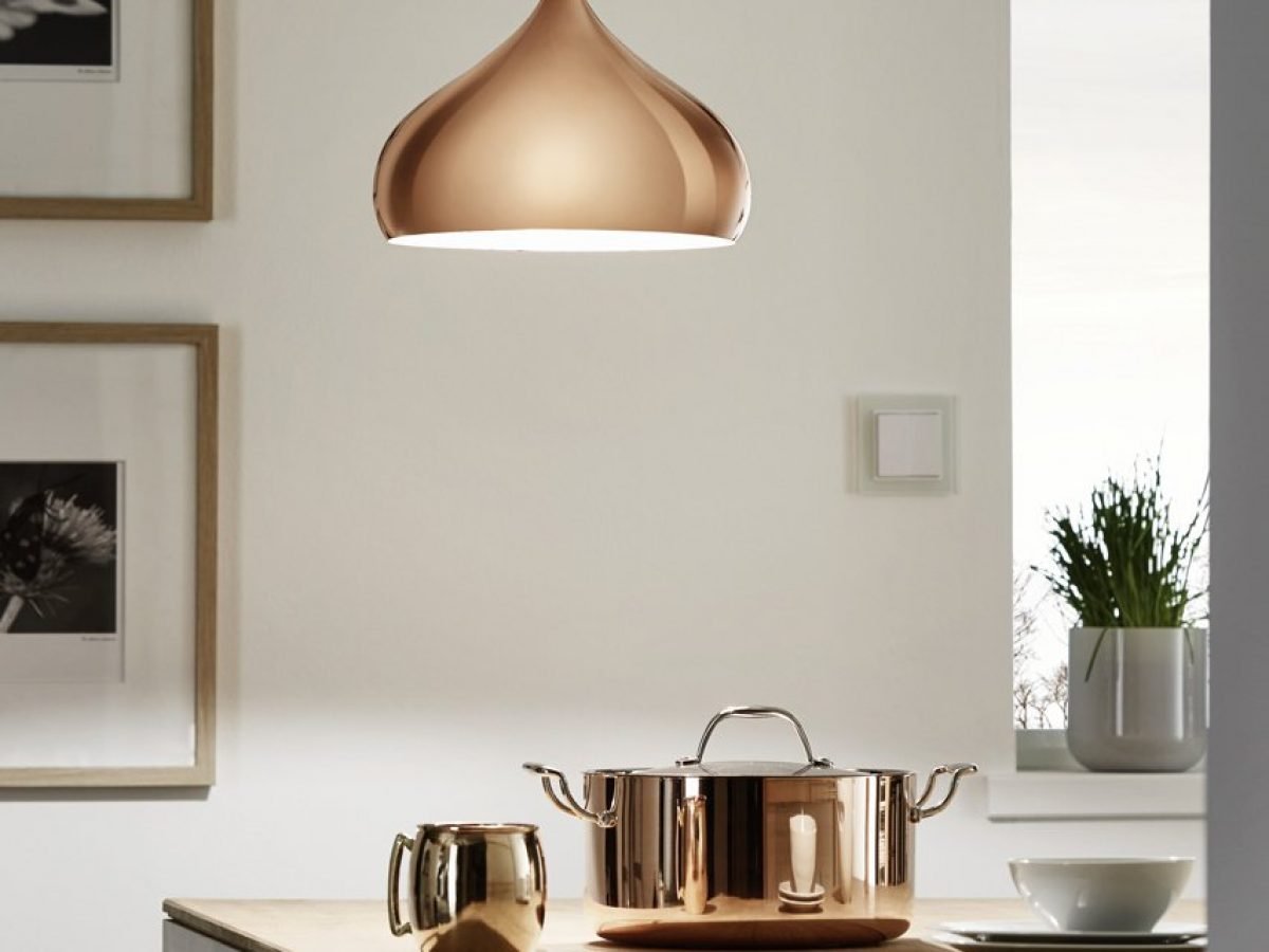 Eglo copper outlet pendant light