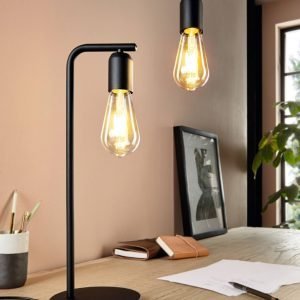 Adri 1 Light Black Table Lamp