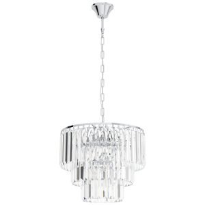 Agrigento 5 Light Crystal Chandelier in Chrome