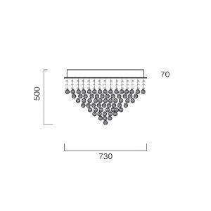 SAVINA-CTC73-CH Dimensions