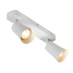 Alvey GU10 2 Light Spot Light in White