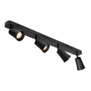 Alvey GU10 4 Light Spot Light in Black