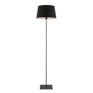 Devon Floor Lamp in Black with Black Shade