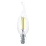 Filament E14 CF35 Clear Candle 4W LED Globe