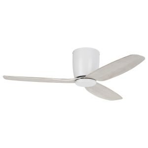 Seacliff 44" (1120mm) DC Ceiling Fan in White with Gessami Oak Blades