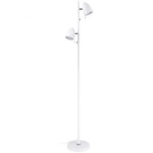 Lara 2 Light White Floor Lamp