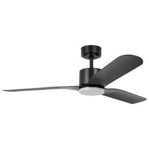 Iluka 52" (1320mm) DC Ceiling Fan with 18w Tri-Colour LED Light in Matt Black