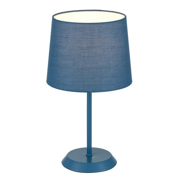 Blue and deals gold lamp shade