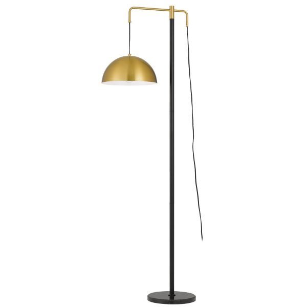 Marthos Floor Lamp in Black and Antique Gold