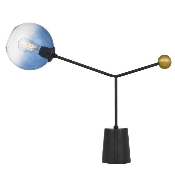 Matilda Table Lamp in Black and Antique Gold