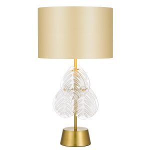 Melania Table Lamp in Gold with Gold Shade