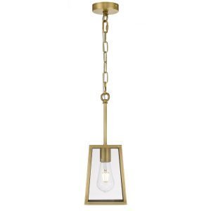 Cantena 150mm IP43 Antique Brass Exterior Pendant Light