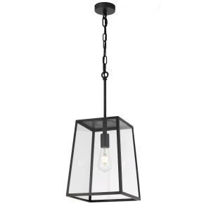 Cantena 250mm IP43 Black Exterior Pendant Light