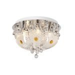 Elanza 400mm Flush Mount Light in Chrome