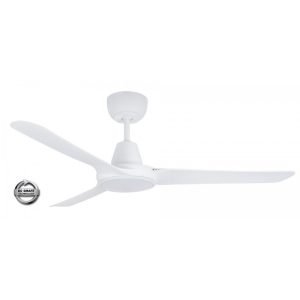 Ventair Spyda EC 50" (1250mm) White Ceiling Fan with 20W LED Light