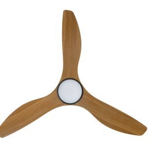 Eglo Surf 48"DC Ceiling Fan with LED Light in Burmese Teak