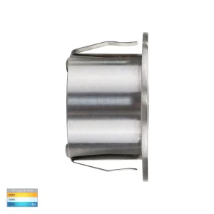 Mini Reces 12V 1w Tri-Colour LED IP67 316 Stainless Steel Recessed Round Step Light