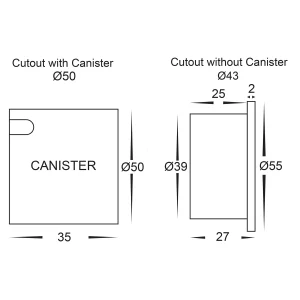 HV3206T Dimensions