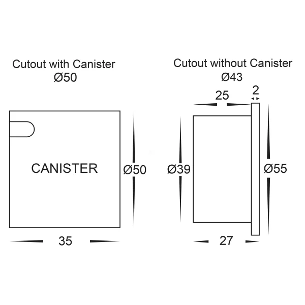 HV3206T Dimensions