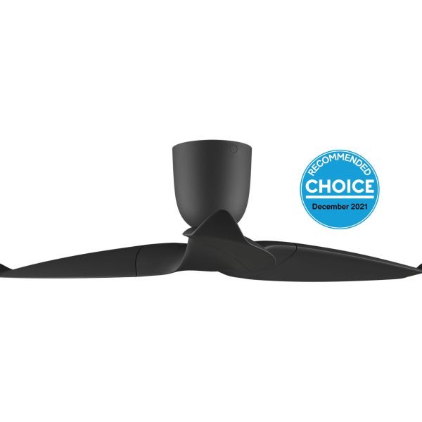 Aeratron AE3 50" 3 Blade DC Ceiling Fan with Remote in Black