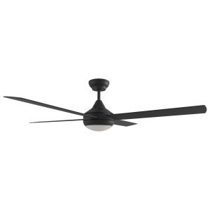 Calibo Kestrel Indoor/Outdoor DC Ceiling Fan with 18W CCT LED Light & Remote in Black