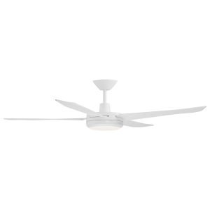 Calibo Enviro 60" (1530mm) DC Ceiling Fan with 18W CCT LED Light and Remote in White