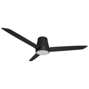 Calibo Profile 50" (1250mm) DC Low Profile Ceiling Fan with 18W CCT Dimmable Light and Remote in Black